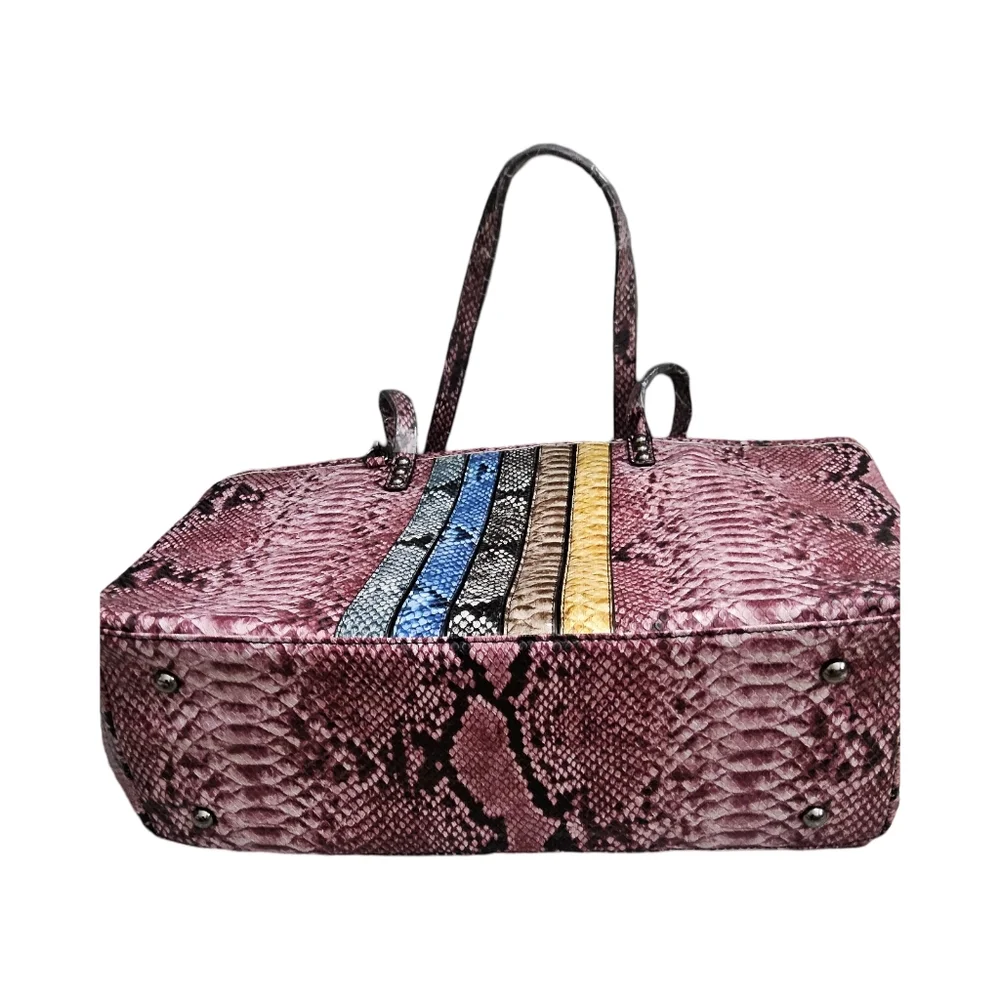 NWT Badgley Mischka Snake Print Design Tote